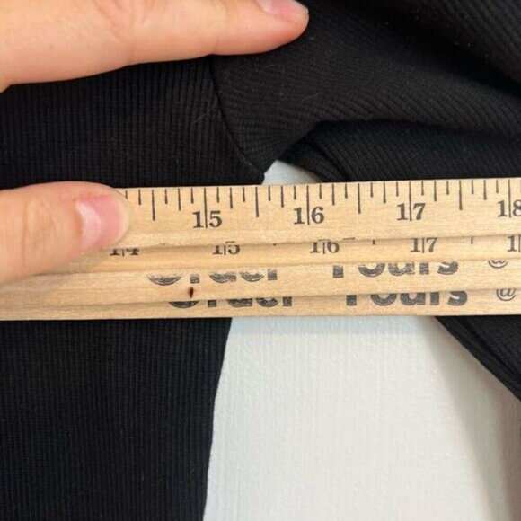 Brand New Rose Maternite Women’s XXS Black Long Bell Sleeve Dress Goth Pregnancy - Picture 3 of 14